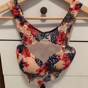 💵3 for $20✅Victoria secret PINK coral floral xs bra bralette